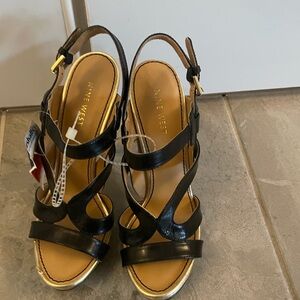 Black Strappy Sandal heels